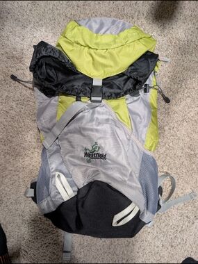 Westfield Lightweight Hiking Backpack in Lime & Gray